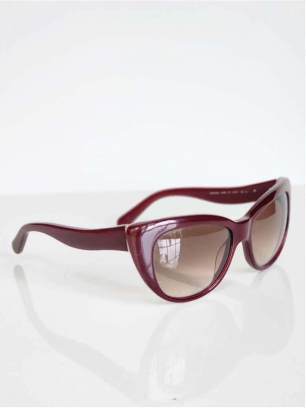 KATE SPADE Emalee Gradient Burgundy Brown Cat Eye Sunglasses